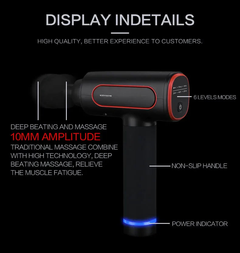 ISO9001 Certified OEM ODM Exclusive Design Fast Response 120V Small Chiropractic Massage Gun 3 Days Delivery